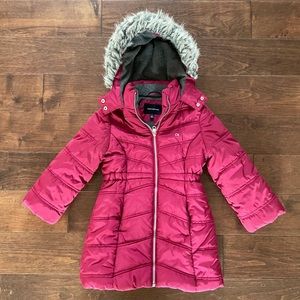 Calvin Klein Girls Aerial Hooded Jacket - Size 5